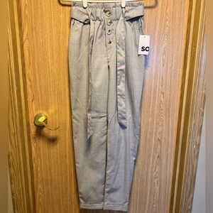 Kohl's SO Gray Plaid Pants